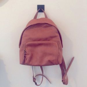 Tan Leather Backpack